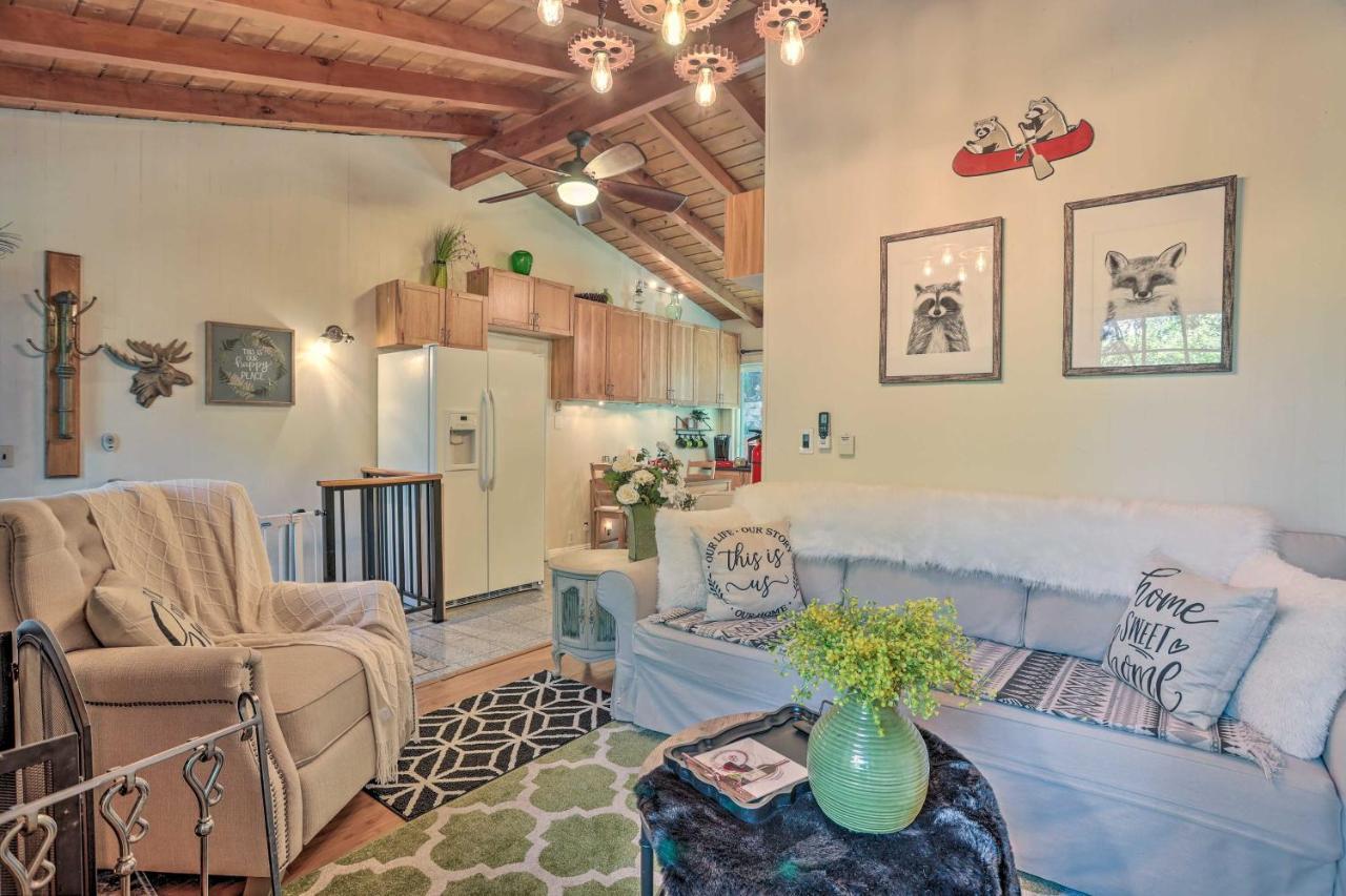 Boho Crestline Cabin, 1 Mile To Lake Gregory! Exterior photo
