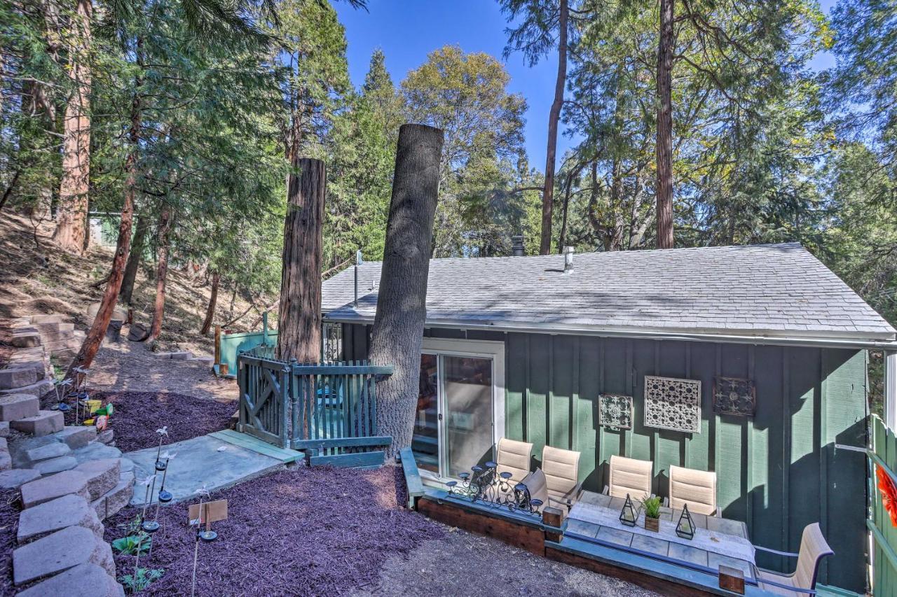 Boho Crestline Cabin, 1 Mile To Lake Gregory! Exterior photo